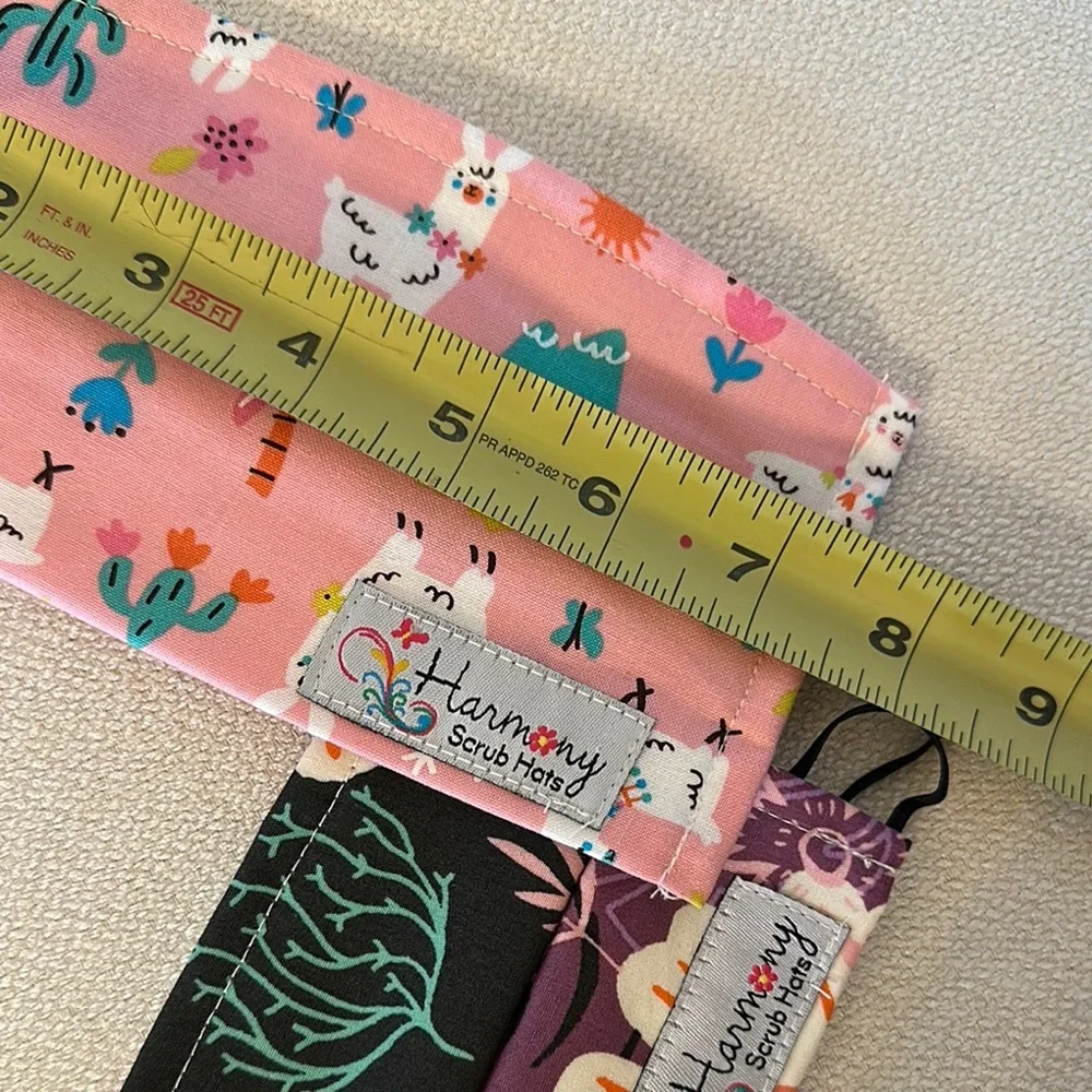 Set of 3 NEW Harmony Scrub hat company face MASKS Kids Patterned colorful design